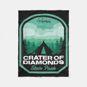 Crater Of Diamonds State Park Ar Camping Fleece Blanket