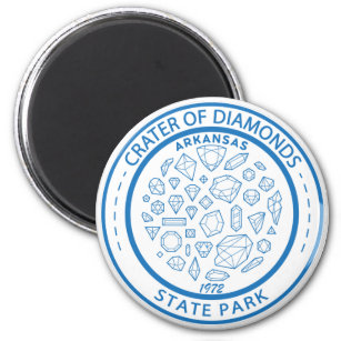 Crater of Diamonds State Park Arkansas Badge Magnet