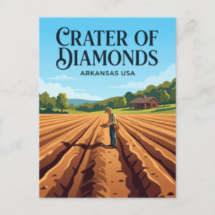 Crater of Diamonds State Park USA Postcard