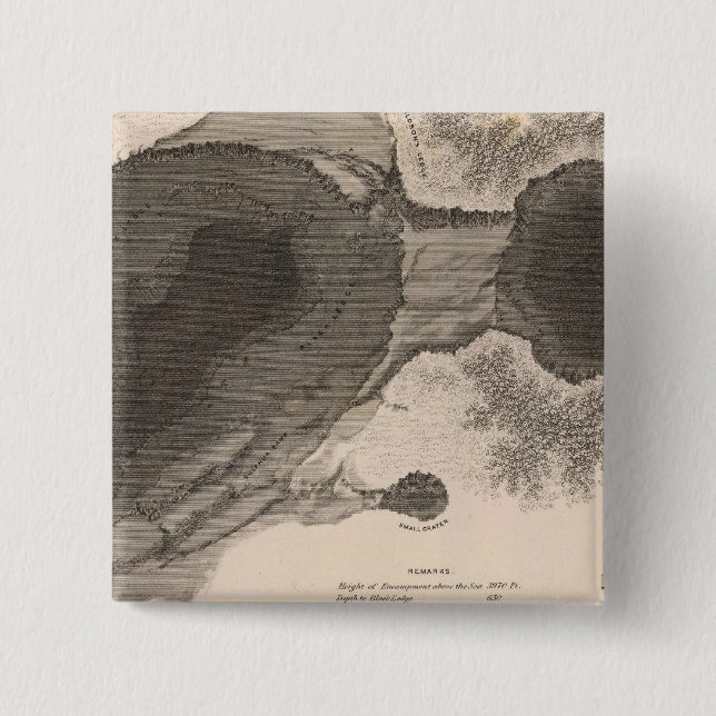 Crater of Kilauea, Hawaii Pinback Button (Front)