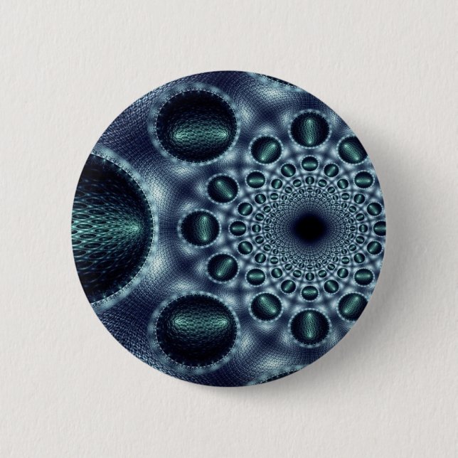 CRATER OPTICAL ILLUSION PINBACK BUTTON (Front)