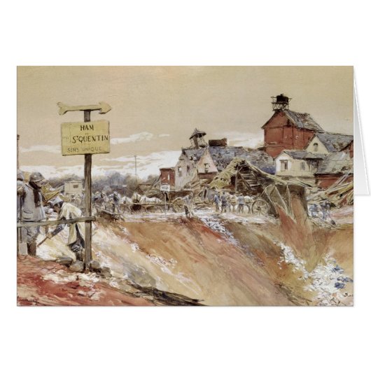 Craters at Ham-Saint-Quentin Cards (Front Horizontal)
