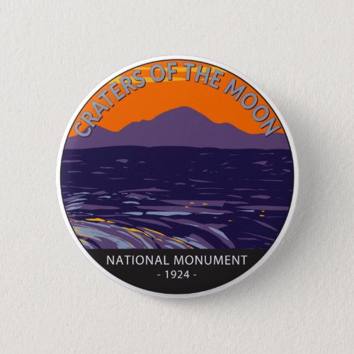 Craters of the Moon National Monument Idaho  Button