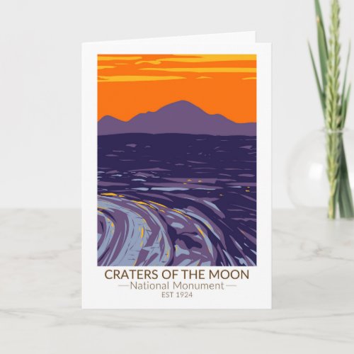 Craters of the Moon National Monument Idaho Card