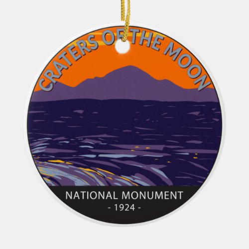 Craters of the Moon National Monument Idaho Ceramic Ornament