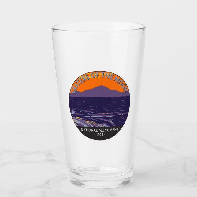 Craters of the Moon National Monument Idaho Glass (Front)