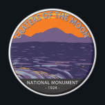 Craters of the Moon National Monument Idaho  Magnet<br><div class="desc">Craters of the Moon vector artwork design. The protected area's features are volcanic and represent one of the best-preserved flood basalt areas in the continental United States.</div>