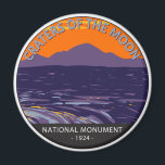 Craters of the Moon National Monument Idaho  Magnet<br><div class="desc">Craters of the Moon vector artwork design. The protected area's features are volcanic and represent one of the best-preserved flood basalt areas in the continental United States.</div>