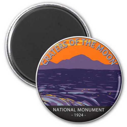 Craters of the Moon National Monument Idaho  Magnet