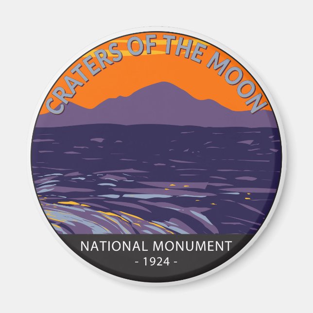 Craters of the Moon National Monument Idaho  Magnet (Front)
