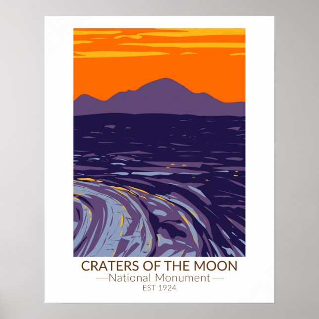 Craters of the Moon National Monument Idaho Poster (Front)