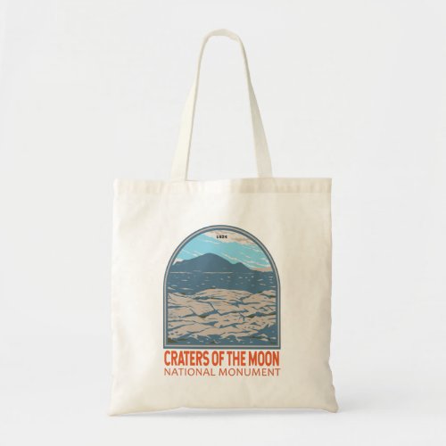 Craters of the Moon National Monument Idaho Retro  Tote Bag