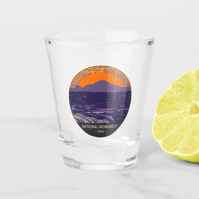 Craters of the Moon National Monument Idaho  Shot Glass (Front)