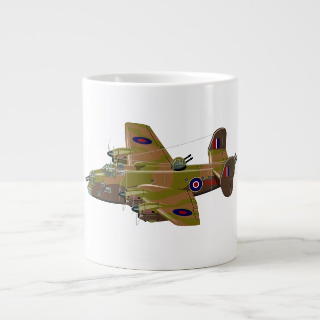 Cratoon retro bomber giant coffee mug (Front)