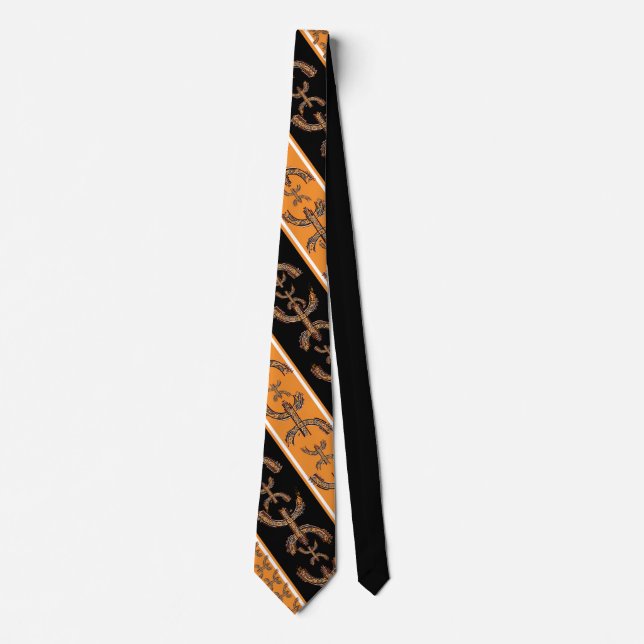 CRAVATE MOTIF MZEB AMAZIGH SYMBOLE DES BERBERES NECK TIE (Front)