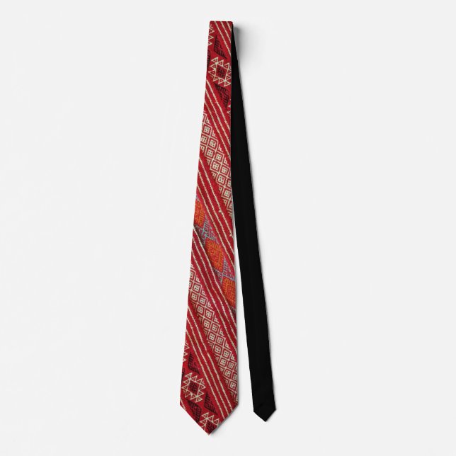 CRAVATE MOTIF MZEB AMAZIGH SYMBOLE DES BERBERES NECK TIE (Front)
