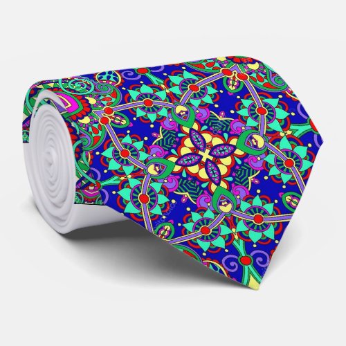 Cravate motifs colors neck tie