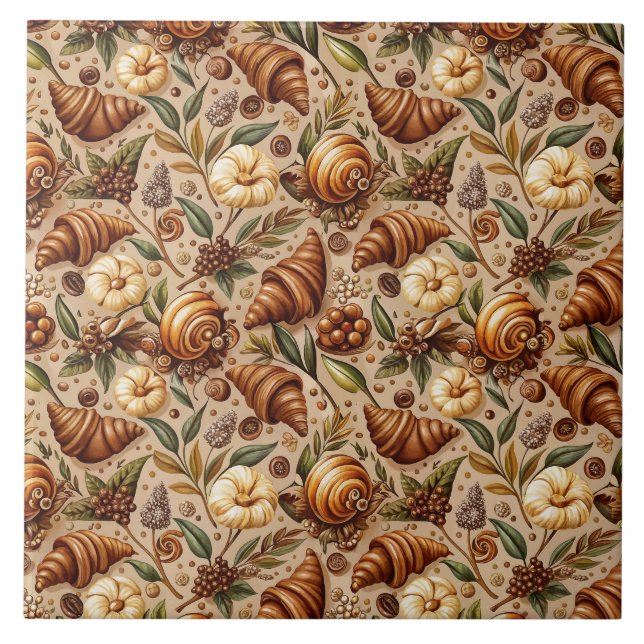 Craven Croissants  Ceramic Tile (Front)