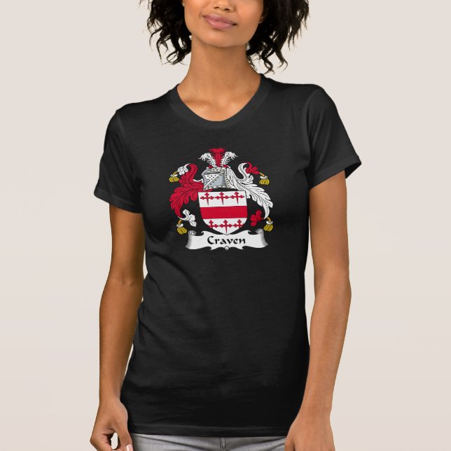 Craven Family Crest T-Shirt (Front)