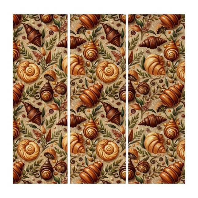 Craving Croissants  Triptych (Front)