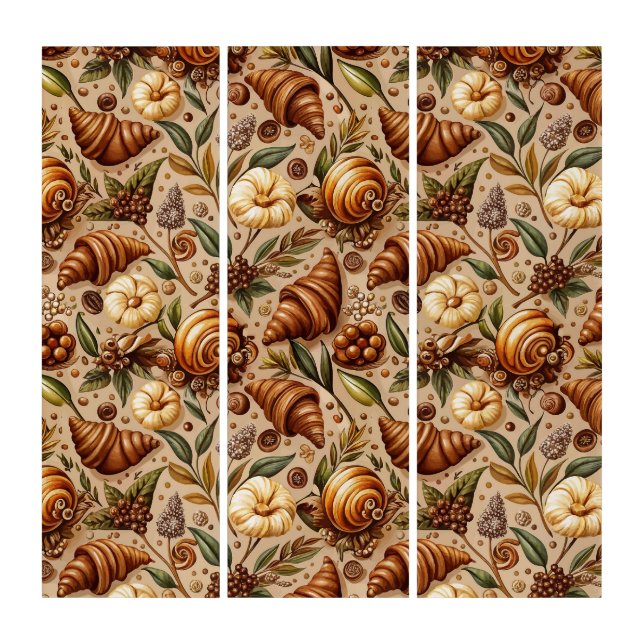 Craving Croissants  Triptych (Front)