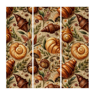Craving Croissants Triptych