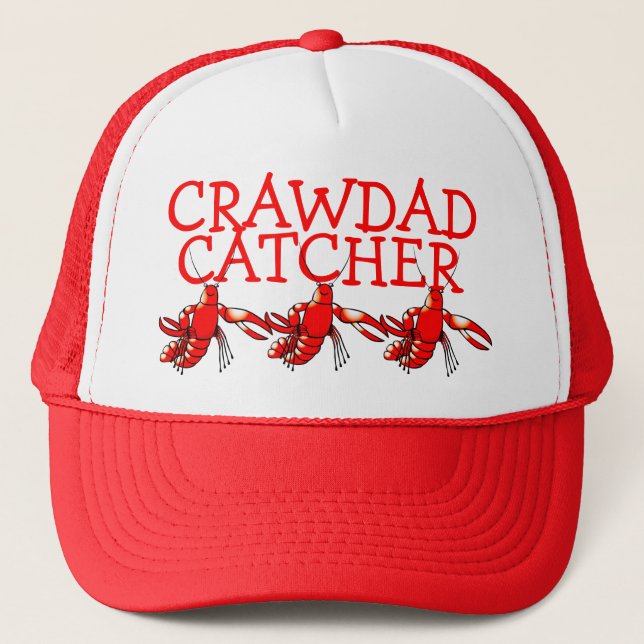 Crawdad Catcher Trucker Hat (Front)