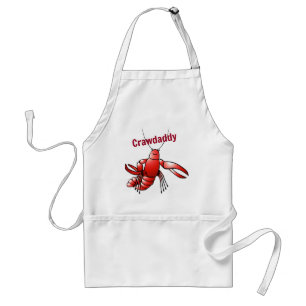Crawdaddy Red Crayfish Adult Apron