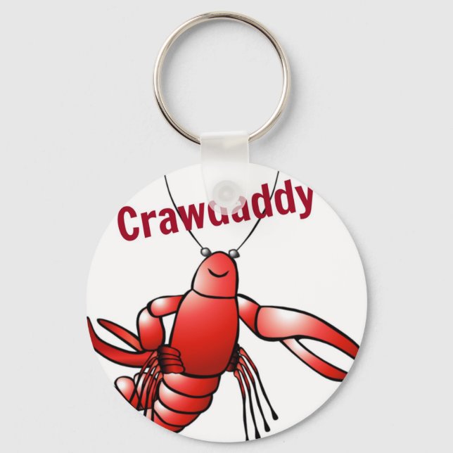 Crawdaddy Red Crayfish Keychain (Front)
