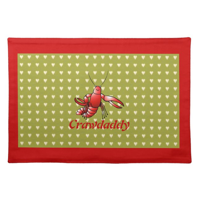 Crawdaddy Red Crayfish Placemats (Front)