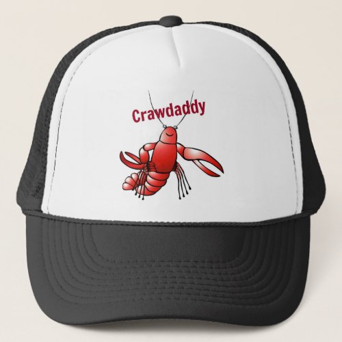 Crawdaddy Red Crayfish Trucker Hat