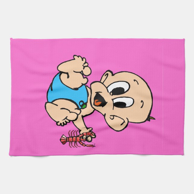 Crawfish Baby Towel (Horizontal)