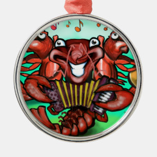 Crawfish Band Metal Ornament