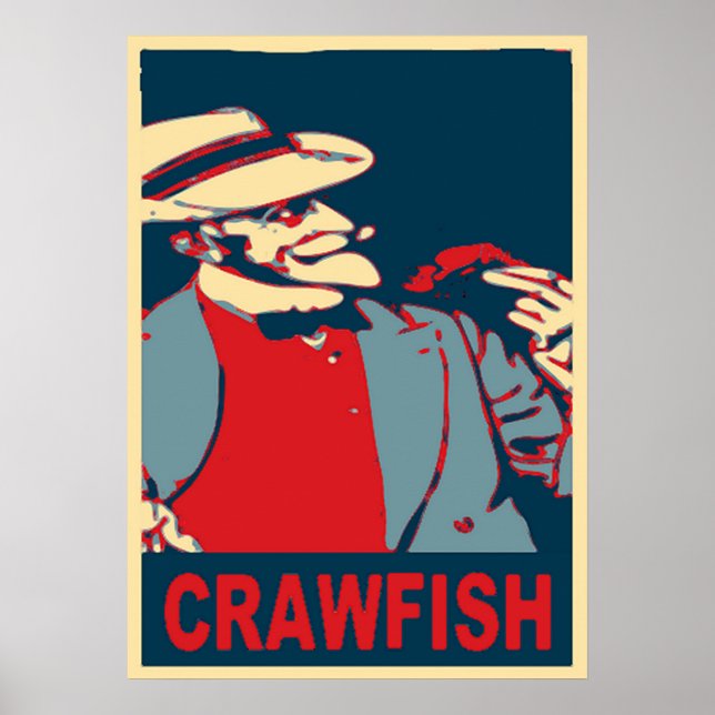 Crawfish Bearded Man Poster (Front)