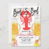 Crawfish Beer and Boil Invitation (Front)