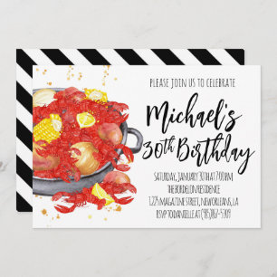 Crawfish Birthday Invitation