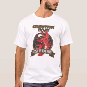 Crawfish Boat Captain Funny Cajun Southern Seafoo T-Shirt