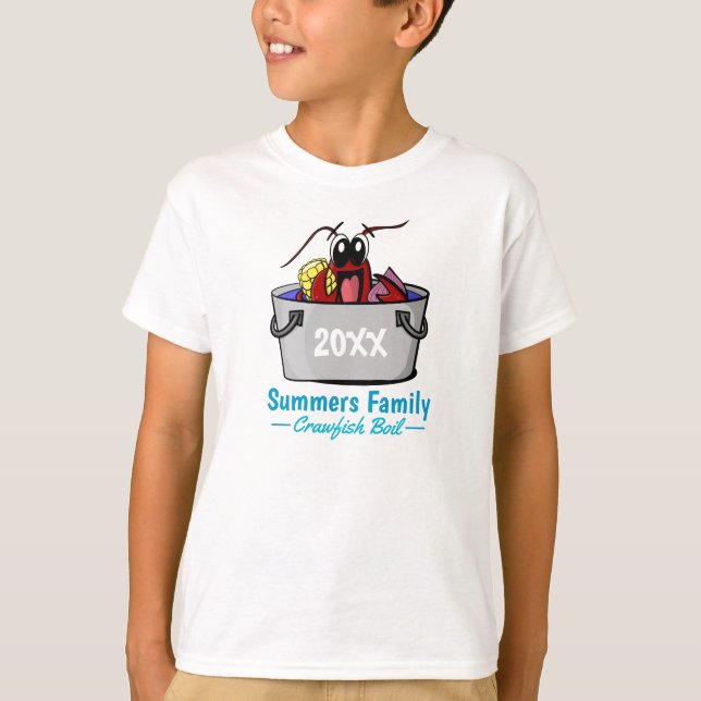 Crawfish Boil Annual Family Party Picnic T-Shirt (Front)