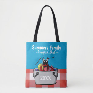 Crawfish Boil Annual Family Party Picnic Tote Bag