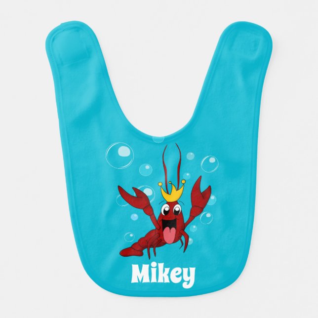 Crawfish Boil Annual Family Reunion Party Baby Bib (Front)