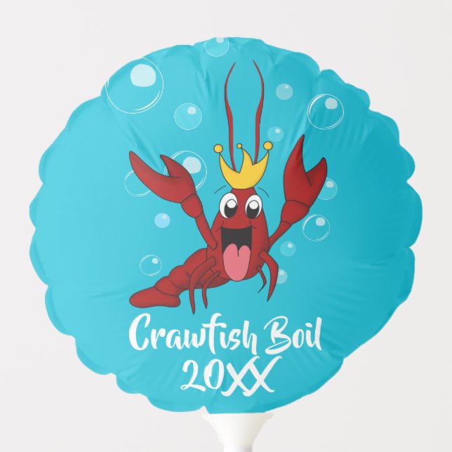 Crawfish Boil Annual Family Reunion Party Balloon (Front)