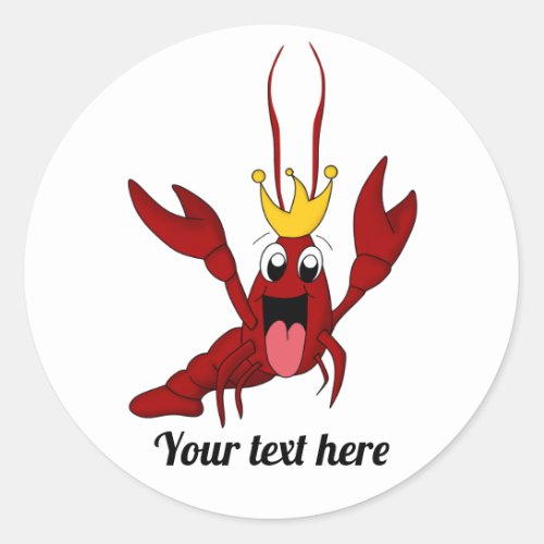 Crawfish Boil Annual Family Reunion Party Classic Round Sticker