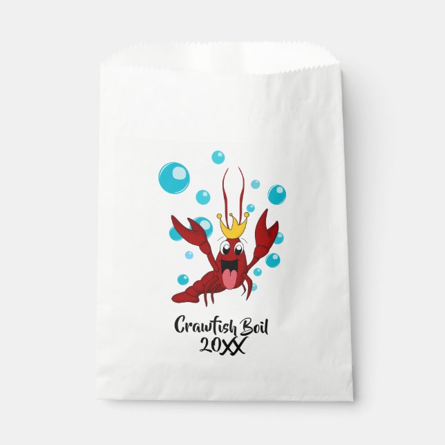 Crawfish Boil Annual Family Reunion Party Favor Bag (Front)