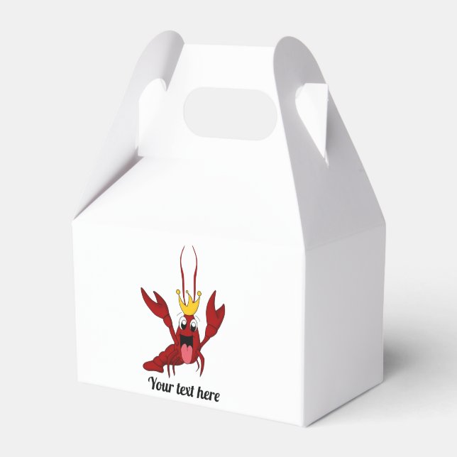Crawfish Boil Annual Family Reunion Party Favor Boxes (Front Side)