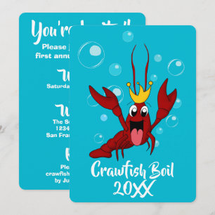 Crawfish Boil Annual Family Reunion Party Invitation