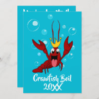 Crawfish Boil Annual Family Reunion Party Invitation