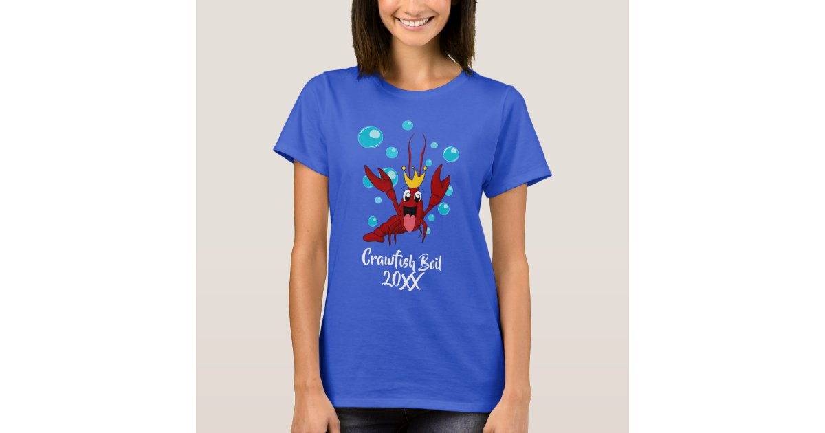 Crawfish Boil T-Shirt | Pink Crawfish | Crawfish Shirt for Ladies |  Louisiana Crawfish | Crawfish Boil Apparel | Cajun T-Shirt For Girls