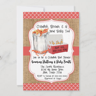 Crawfish Baby Shower Invitations & Invitation Templates