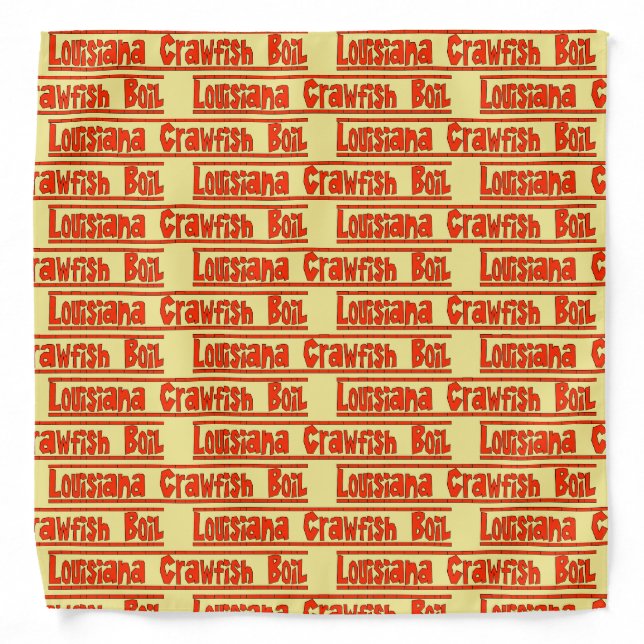 Crawfish Boil Bandana (Front)