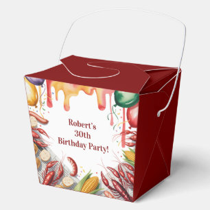Crawfish Boil Birthday Party For Adults Favor Boxes